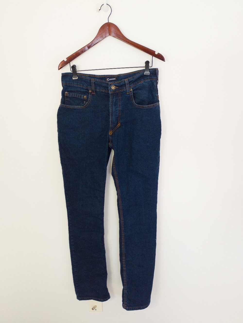 ORIGIN USA Mens Legit Fit Straight Leg Jeans Dark Wash Blue 30 Made in America